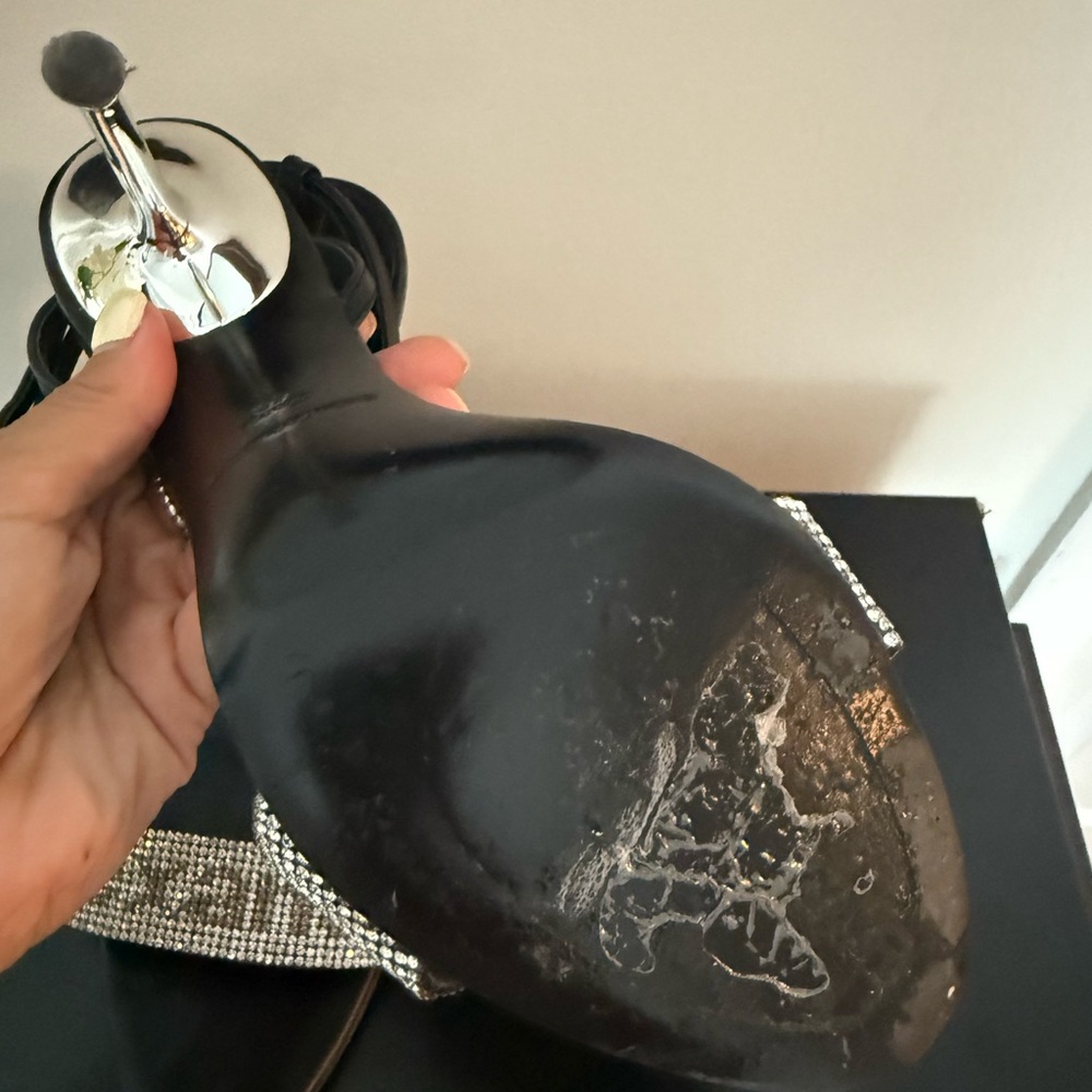 Alexander Wang Jane Crystal Logo Heels - Picture 6 of 10